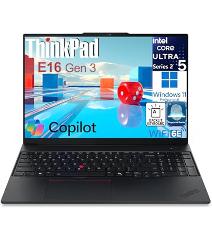 Amazon.com: Lenovo ThinkPad E16 Gen 3 Business AI PC Laptop (16