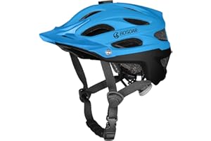 Bosoar Mountain Bike Helmet,Adult Cycling Helmet with Camera Mount and Detachable Visor for Men Women Youth,Suggested Fit 55-61 Cm
