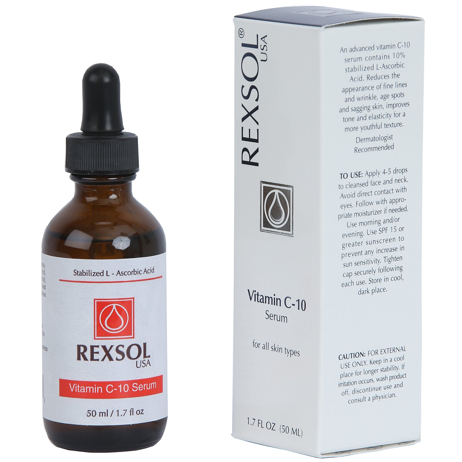 REXSOL C + E Serum Contains Vitamin C & Vitamin E Helps