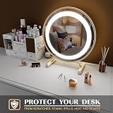 K KNODEL Large Office Leather Desk Mat 90x43cm White PVC Leather view 5