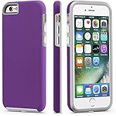 CellEver for iPhone 6 / iPhone 6s Case - Dual Guard Series, Military Grade Protection, Slim-Fit, Sturdy Shock Absorbent Phone Cover (Purple)