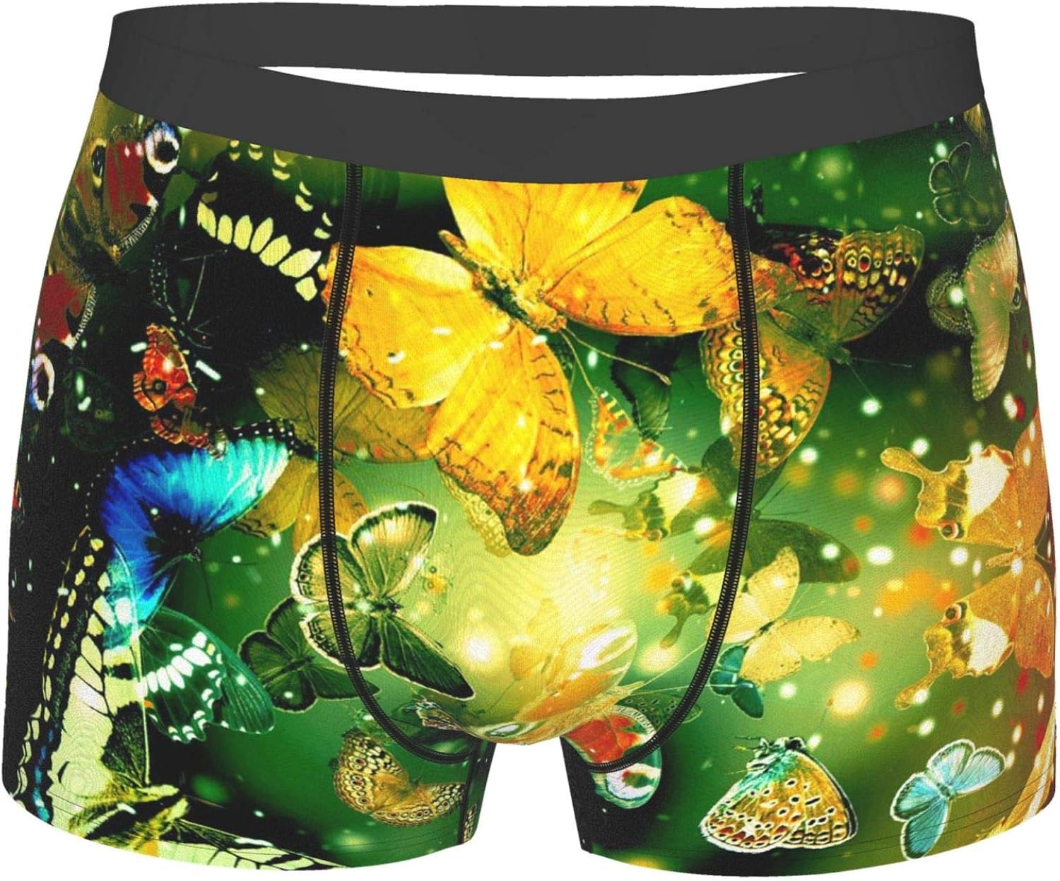 Crystal Butterfly Mens Underwear, Boxer Briefs, Polyester Men'S Boxer