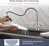 Peppermint Kitchen Taps Mixer Pull Out Spray 360° Swivel Chrome 1 Hole view 2