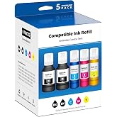 Compatible for EPT502 Ink Refill Bottles ET-15000 ET-4950 ET-2980 ET-2988 | ET-3950 ET-4850 Eco Tank ET-2850 ET-2760 ET-3760 ET 2988 ET 15000 ET 2980 ET3950 ET15000 ET2988 ET2980 ET-3843 Printer Ink