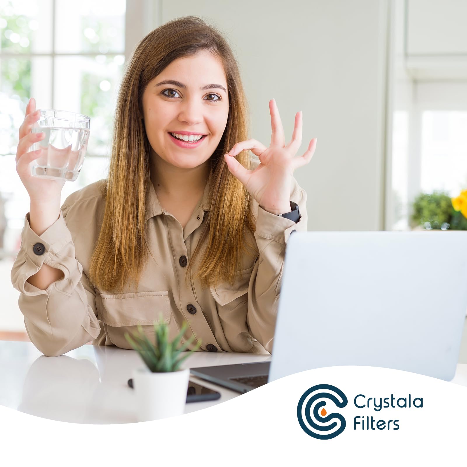 Crystala Filters Replacement for DA97-17376B Water Filter, NSF 42 Compatible with Samsung HAF-QIN, HAF-QIN/EXP, DA97-08006C, RF23M8070SG, RF23M8070SR, RF23M8090SG, RF23M8570SR (3 Pack)