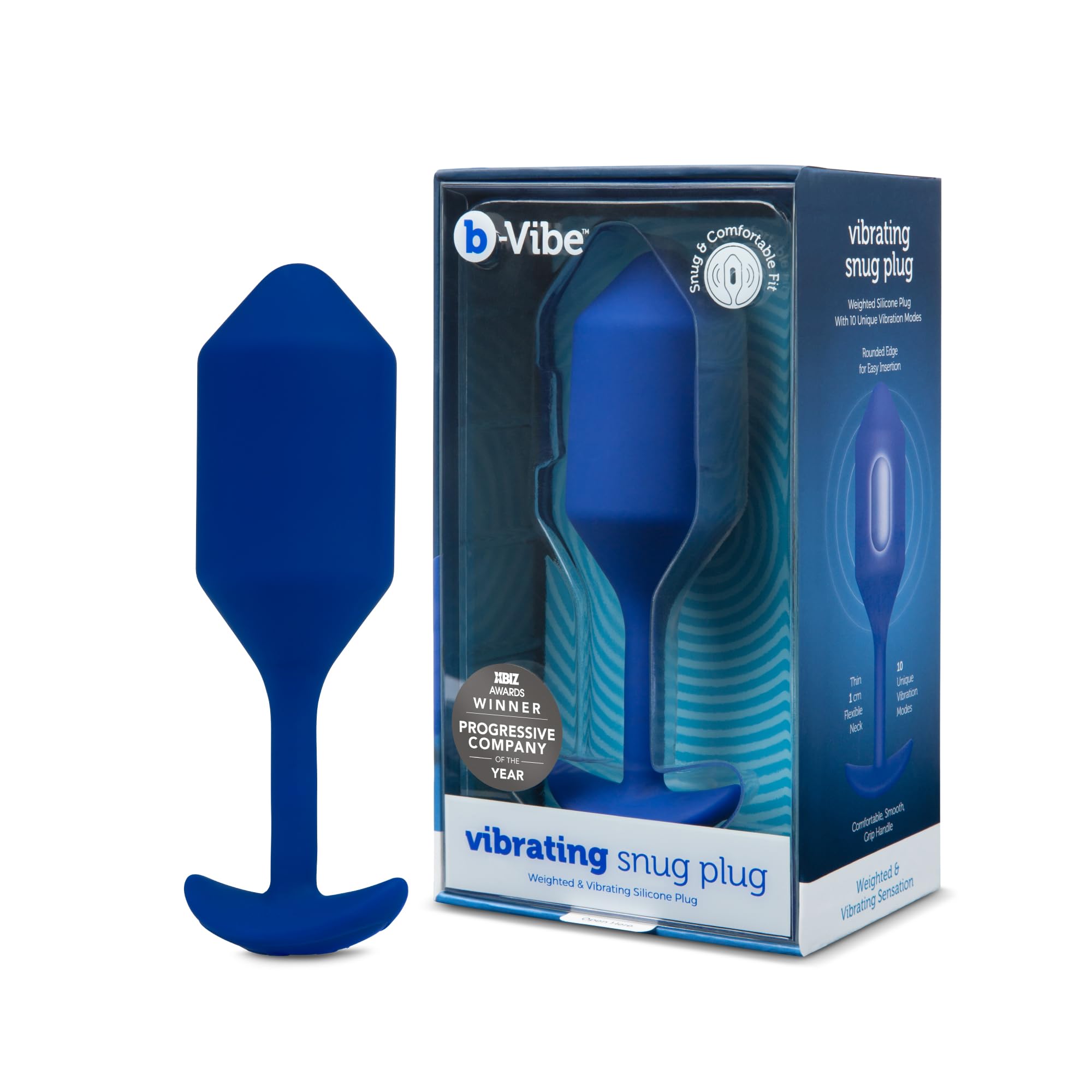 b-Vibe Vibrating Snug Plug Navy Blue Xlarge 247 g