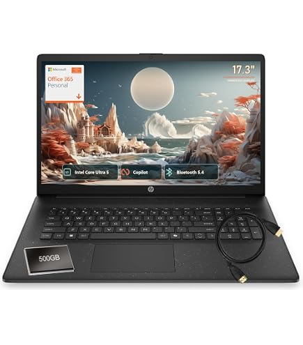 Amazon.com: HP 2026 17.3” AI Laptop, Intel Core Ultra 5 225U, 16GB