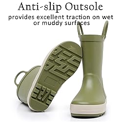 LANCDON Toddler Rain Boots for Boys and Girls