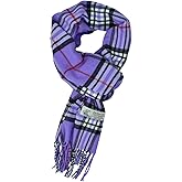Glory Max Unisex Classic Tartan Plaid Winter Scarf Soft Cashmere Feel 72"x12"