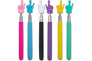 6 pcs Telescopic Teachers Pointer Teachers Pointer Sticks Mini Retractable Classroom Pointer for Elementary School Kindergart