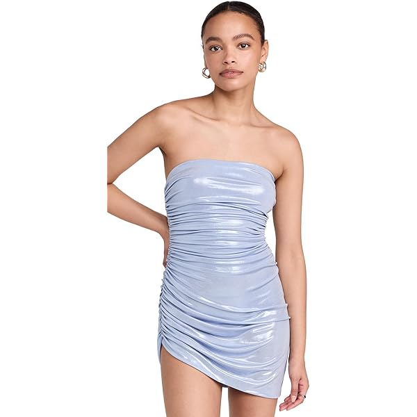 slim fit dress slacks Susana Monaco Poplin Tube Flared Mini Dress main image 0
