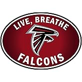Siskiyou Sports NFL Atlanta Falcons Live-Breath Auto Decal, Team Colors, One Size