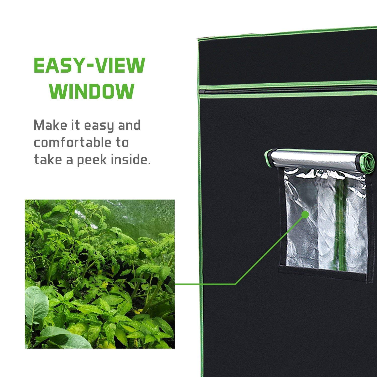 Vivosun 1 X1 X80 Mylar Hydroponic Grow Tent With Observation Window And Floor Tray For Indoor Plant Growing 10x10 Ft With More Prices And Grow Tents Products Vivosun 1 X1 X80 Mylar Hydroponic Grow Tent With Observation Window And Floor Tray For Indoor Plant Growing 10x10 Ft With More Prices And Grow Tents Products