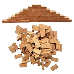 Woohome 1:16 Mini Red Wall Bricks, 350 PCS Mini