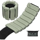 Sportneer Wrist &amp; Ankle Weights for Women Men | Soft Silicone Arm &amp; Leg Weights for Pilates, Yoga, Walking, Barre, Home Workout, Water Aerobics