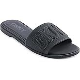 DKNY womens Willow Flat Slide Sandal With Logo