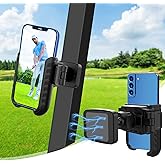 Golf Cart Phone Mount Holder Compatible with iPhone Galaxy Google Pixel Motorola, Golf Magnetic Phone Holder Compatible with Golf Cart EZGO Club Car Yamaha, Ultra Strength Magnets Cell Phone Caddy