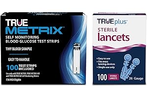 100ct TRUE METRIX® Test Strips + 100ct TRUEplus® 30g Lancets