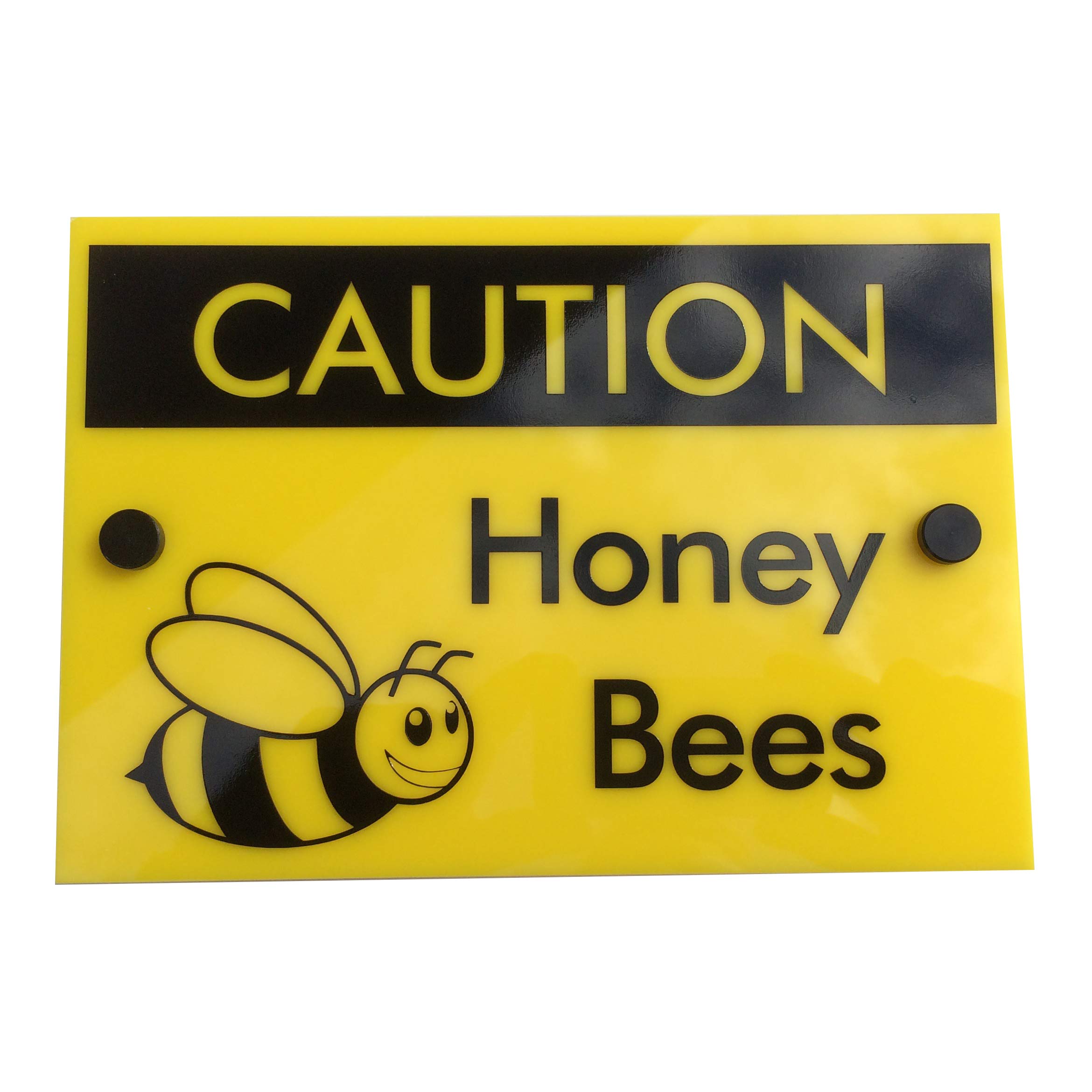 Beekeeping Warning Sign Caution Honey Bees, Hive Protection Equipment, Gift for Honey Farming