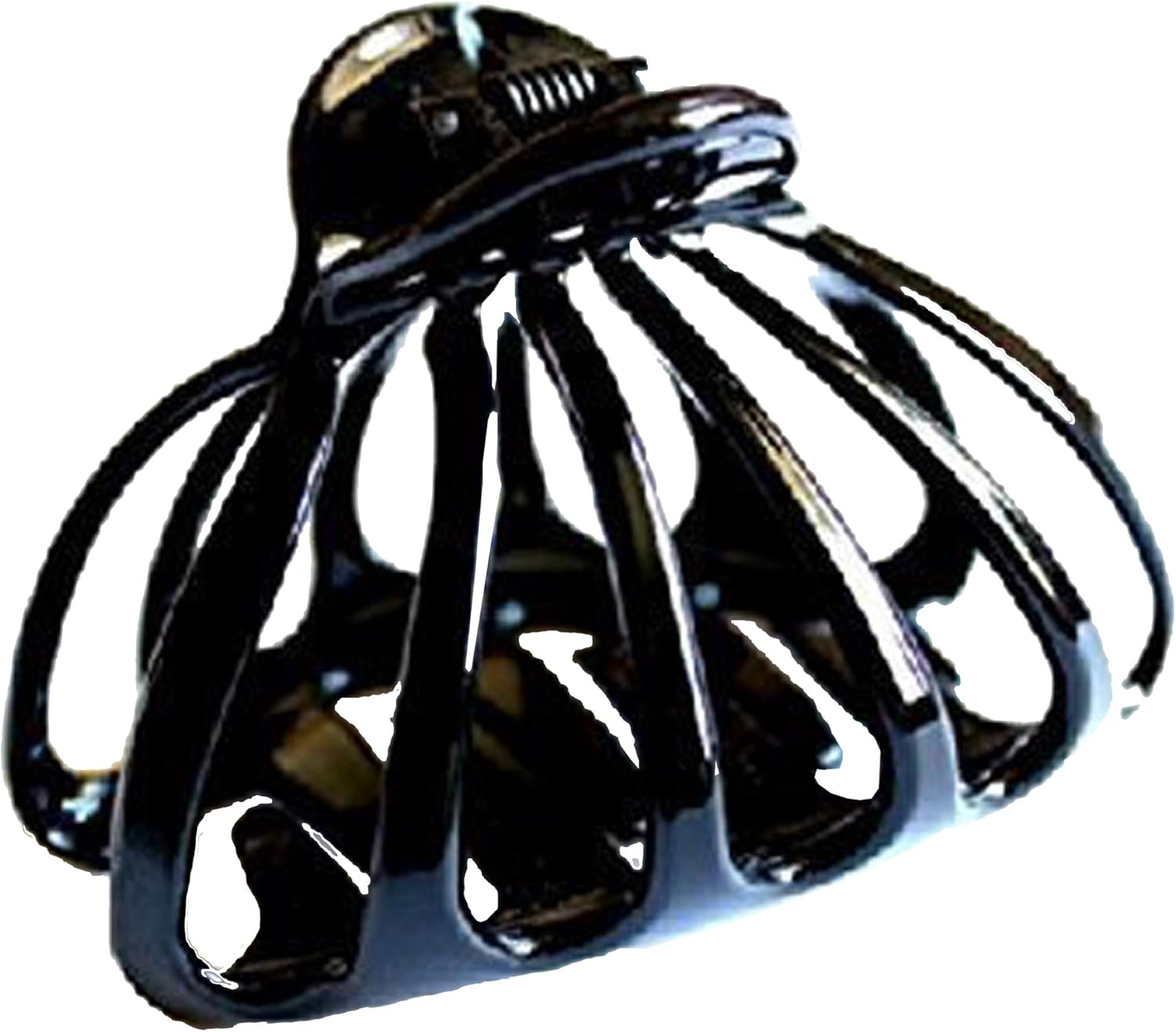 A Pretty Large Black Octopus Hair Claw Clamp Clip Unique Bull Dog Design Amazon.co.uk Clothing