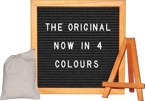 Van Hoogen Premium Komplett Set Letter Board In Rot Inkl Buchstaben Ständer Und Beutel Buchstabenbrett Holz Filz Letters In Rot