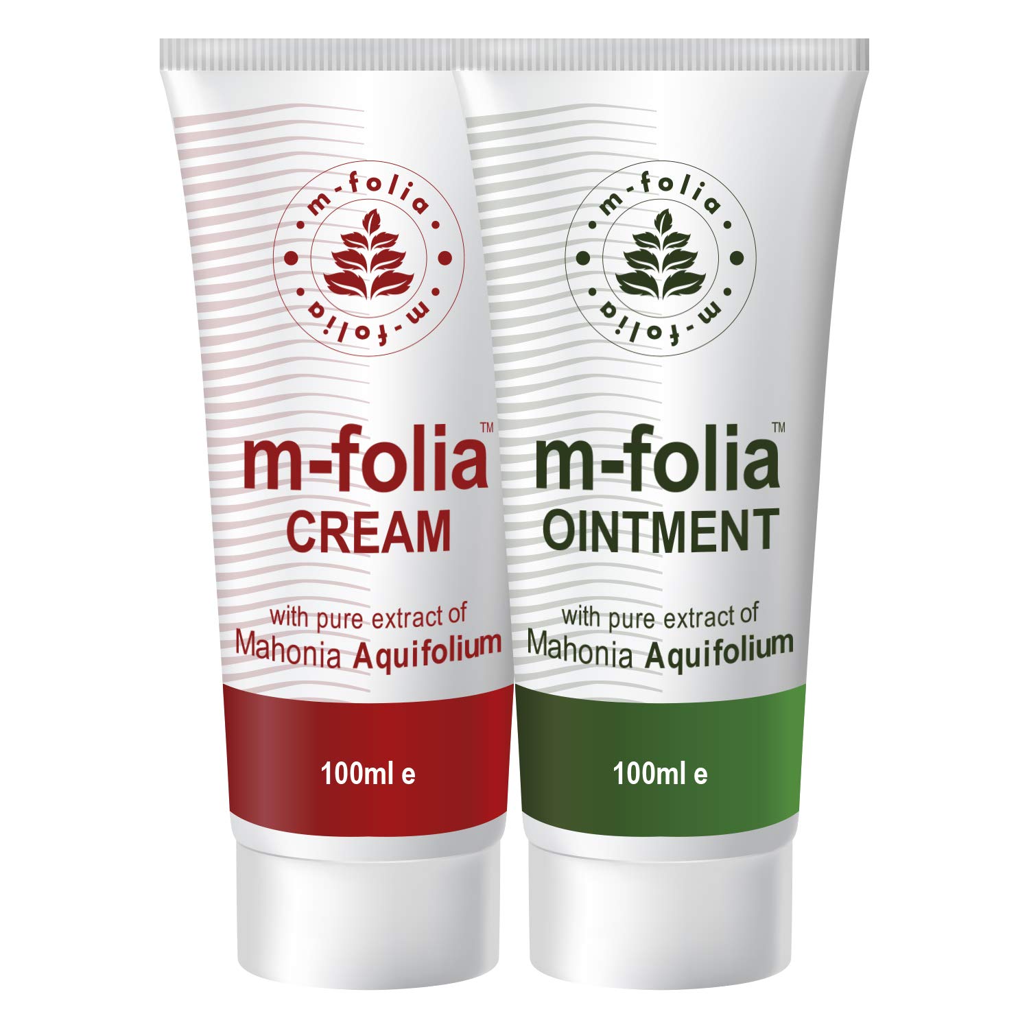 M-FOLIA Night & Day Pack. A Dual Pack of Ointment and Cream formulated to Help Alleviate The Symptoms of Psoriasis and Eczema. No Parabens, Corticosteroids or Pharmaceutical Drugs