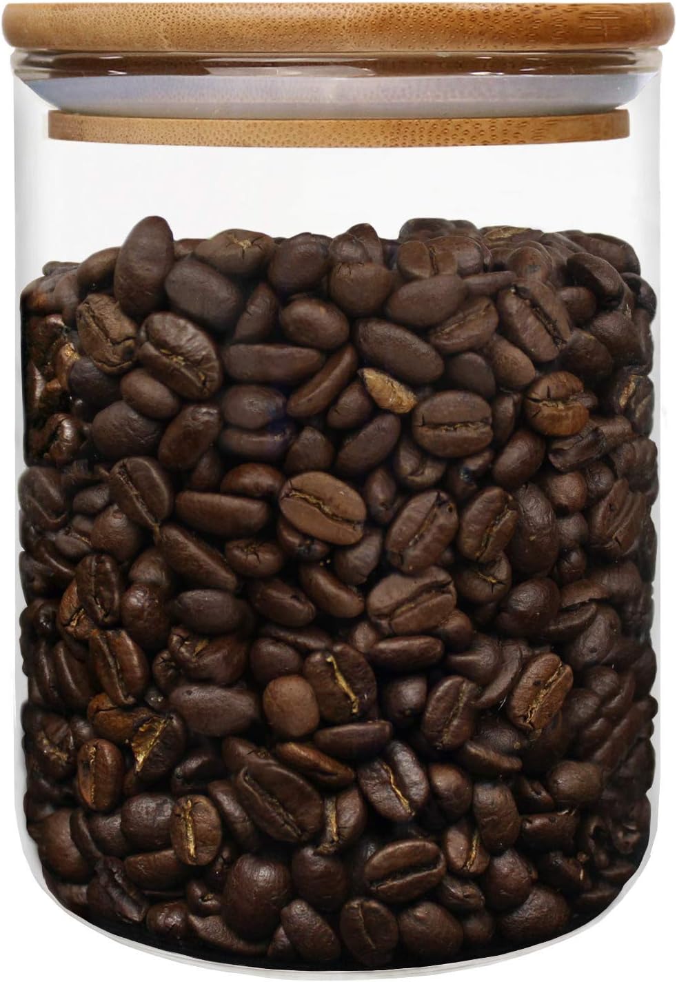 Blue Donuts 27 Oz Food Storage Containers with Lids Airtight - Glass Kitchen Canisters, Glass Containers for Food Storage with Lids, Airtight Food Storage Containers for Pantry, 800 ML Clear Jars