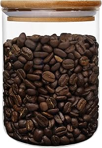 Blue Donuts 27 Oz Food Storage Containers with Lids Airtight - Glass Kitchen Canisters, Glass Containers for Food Storage with Lids, Airtight Food Storage Containers for Pantry, 800 ML Clear Jars