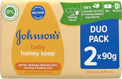 Johnson's Baby Honey Soap Duo 90 g Yellow Pack of 2