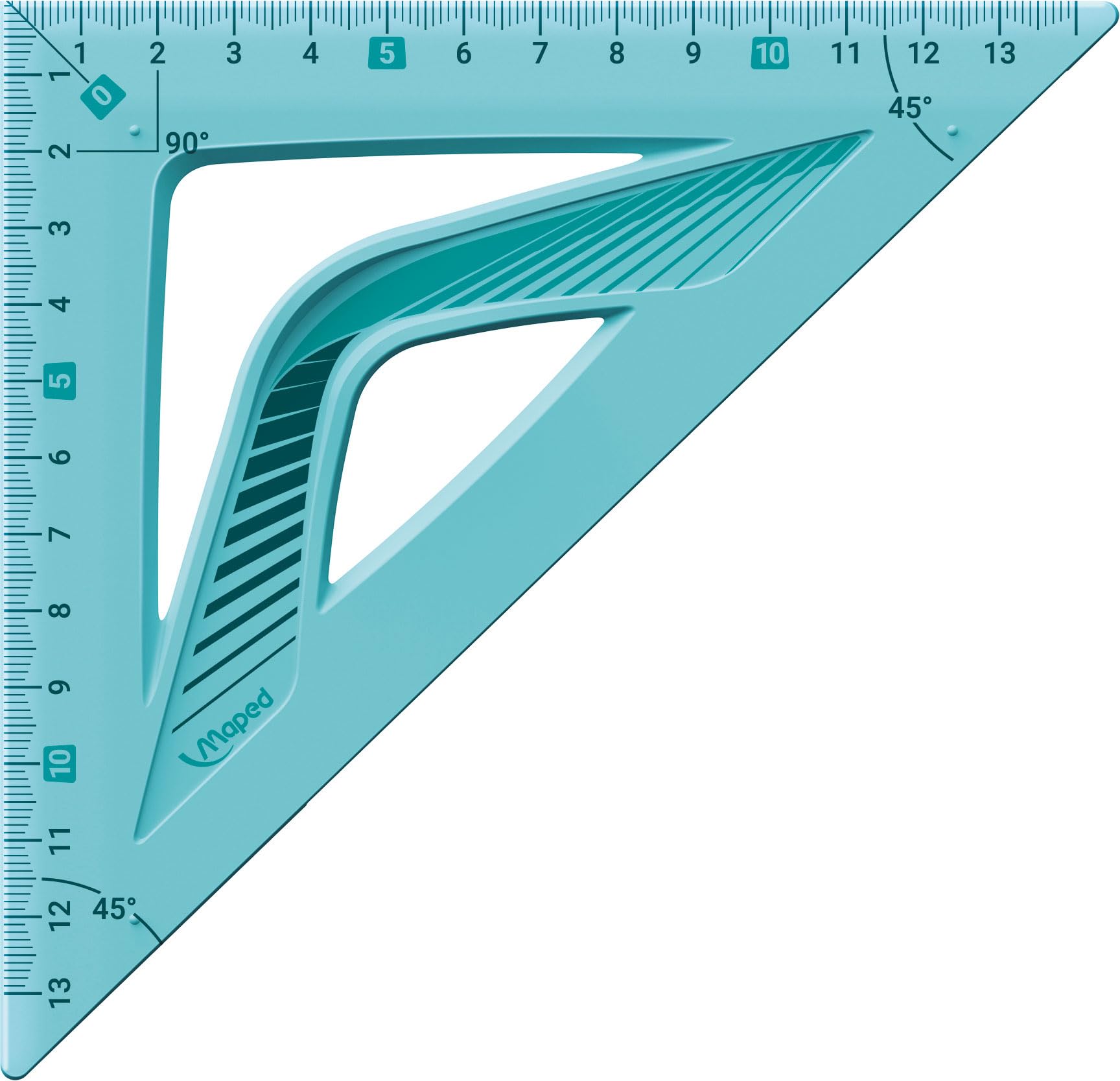 MAPED 244421 EQUERRE DE Dessin 45 DEGRES. Hypothenuse: 210 MM. INCASSABLE