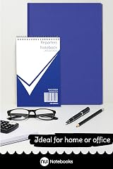 nu: Office A4 Casebound Manuscript Notebook 96 Sheets Blue Pack of 3 view 5