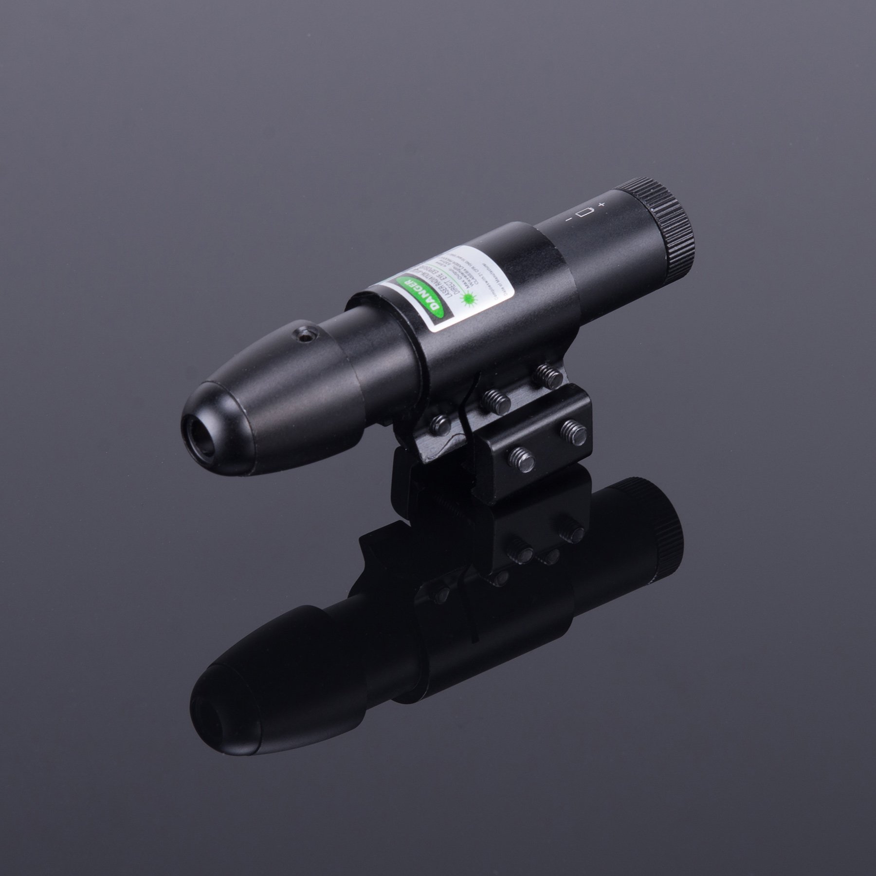 HIRAM 416x50 AO Rifle Scope Combo with Green Laser, Reflex Sight, and