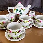 alex paint a ceramic tea set