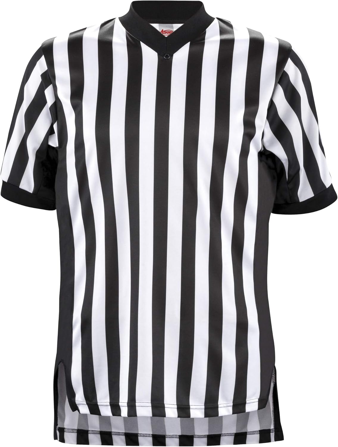 Adams Shirt Referee Basketball Short Sleeve Black 3" Side Panel : Sports & Outdoors