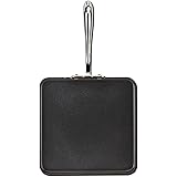 All-Clad E7951364 HA1 Hard Anodized Nonstick Dishwaher Safe PFOA Free Square Griddle Cookware, 11-Inch, Black