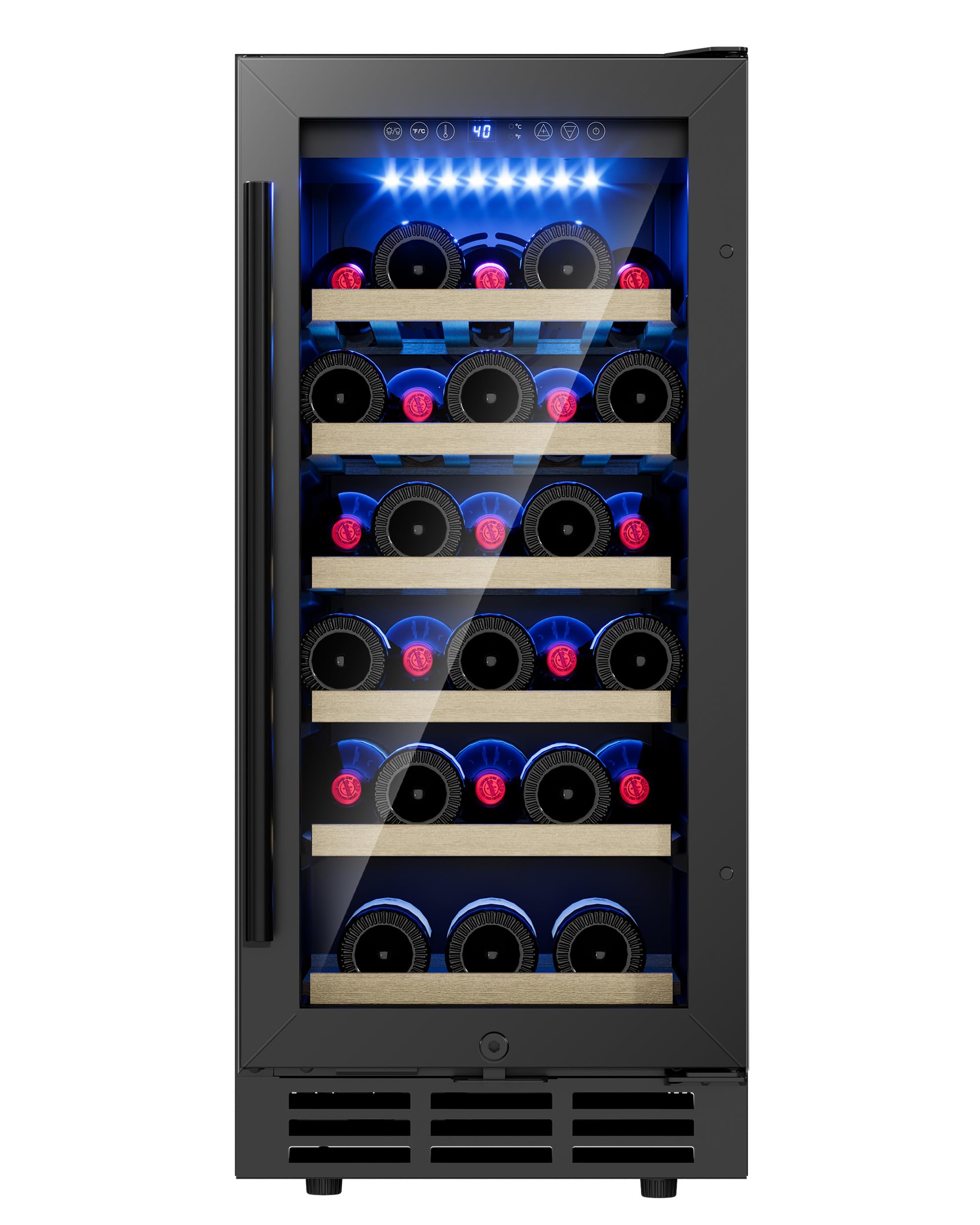 ICEVIVAL 15 Inch Wine Cooler Refrigerator, 28