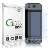 amFilm Tempered Glass Screen Protector for Nintendo Switch 2017 (2-Pack)