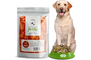 Healthy Dogma - PetMix Dehydrated Dog Food -, Raw, Easy-to-Digest Homemade Dog Food with Freeze-Dried Duck, Goat’s Milk & Superfoods (Duck Dinner, 2 lbs)