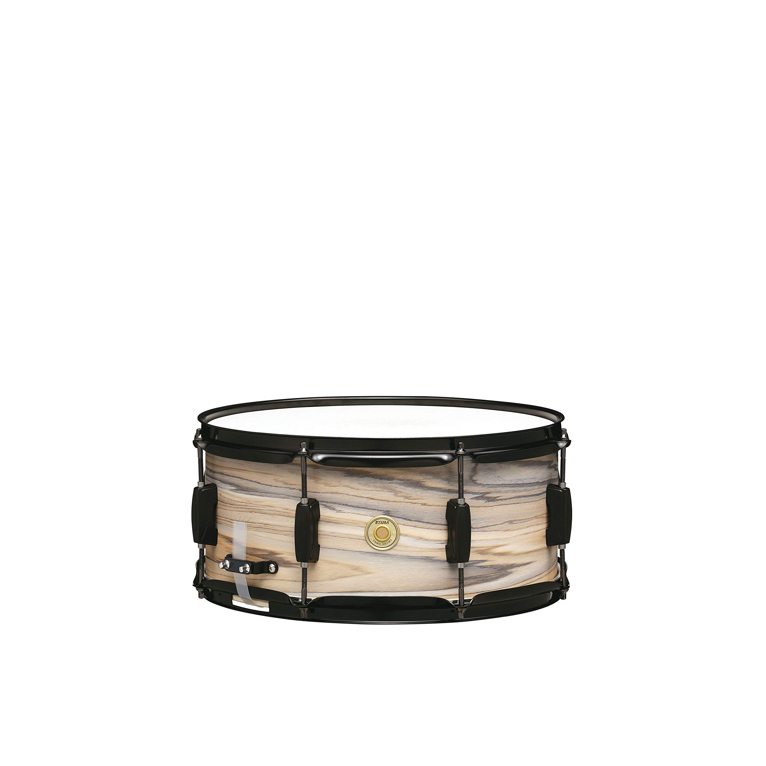 TAMA WP1465BK-NZW Snare Drum - 6.5" x 14" - Natural Zebra Wood