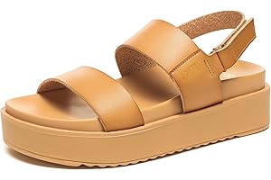 Gorfen Women's Platform Sandals Comfortable Arch Support Open Toe Wedge Sandal with Adjustable Strap for Summer