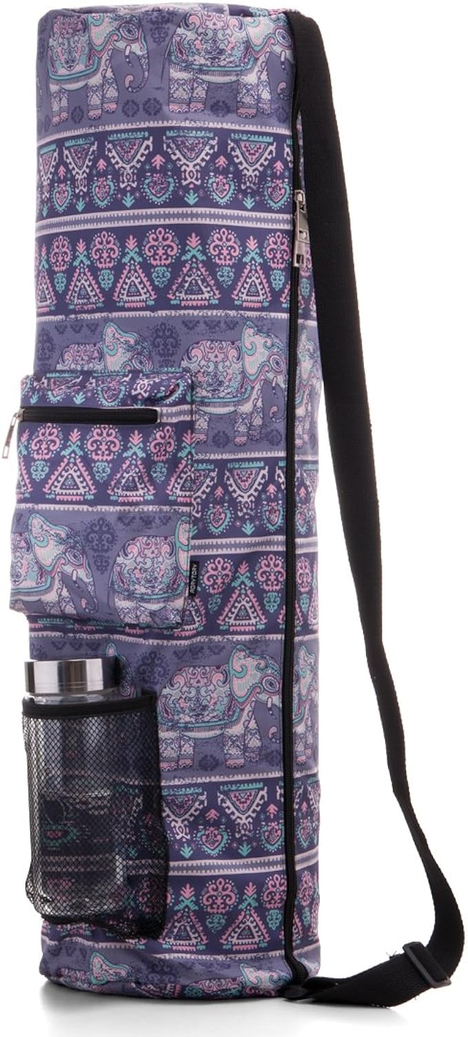 yoga mat bag with water bottle pocket
