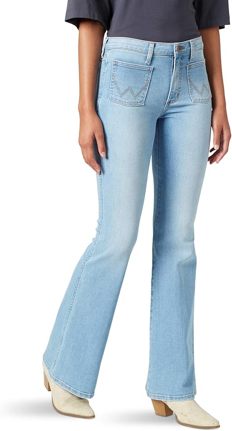 wrangler jeans with patch on pocket