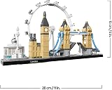 LEGO Architecture London Skyline 21034 Model Kit London Eye Big Ben Tower Bridge view 7