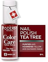 PODERM Swiss-Made Antifungal Nail Polish Red Allure Breathable Tea Tree Biotin