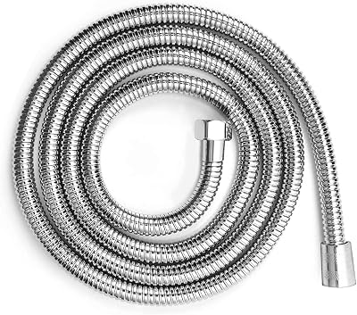 LLRY 3M Anti-Explosion Shower Hose 118in Stainless Steel Chrome
