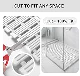 XIYUNTE Large Shower Mat 90x40cm Non Slip Anti Mould Eco Rubber Grey view 6