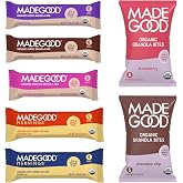 MadeGood Granola Variety Pack 37-Count Chewy Breakfast Snack Bars, Bites | School-safe lunchbox snack, Organic snack variety pack with bars, bites, breakfast bars for kids, lunch boxes and on the go.