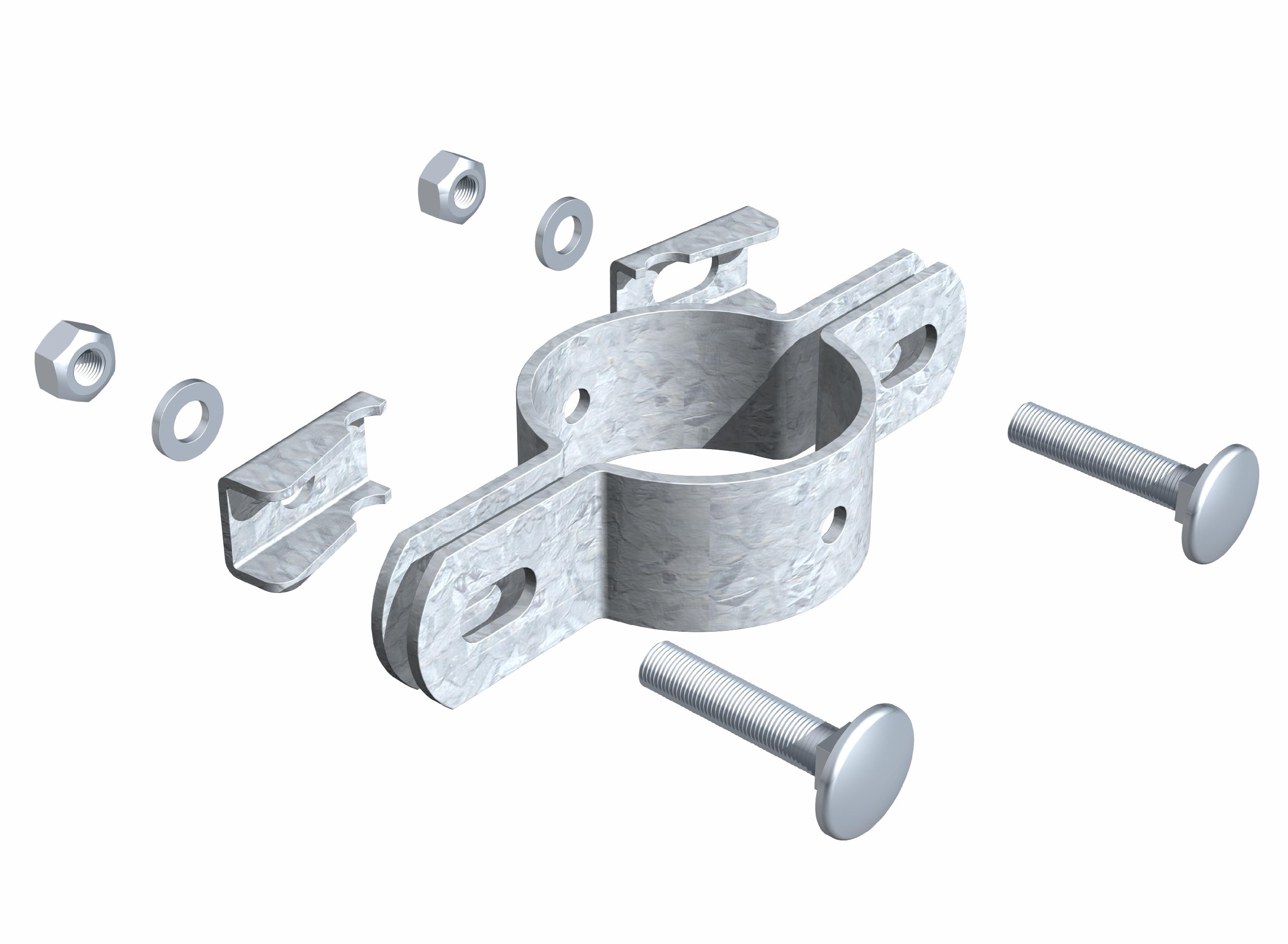 GAH-Alberts Double Clasp 34 mm feuerverzinkt