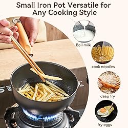 WANGYUANJI 7.1 Inch Hammered Cast Iron Saucepan
