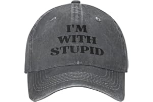 Outftnes I'm with Stupids Hat for Men Women Trucker Hat Dad Baseball Cap